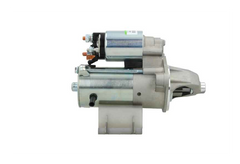 side view of A new 12v starter motor with a power of 1.1KW and 10 teeth designed for ford, mazda and volvo vehicles