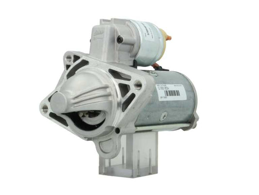 A new 12V starter motor fits Renault, nissan, opel, vauxhall vehicles 2.2 kw, with metal body and electrical components, in a silver and gray color.