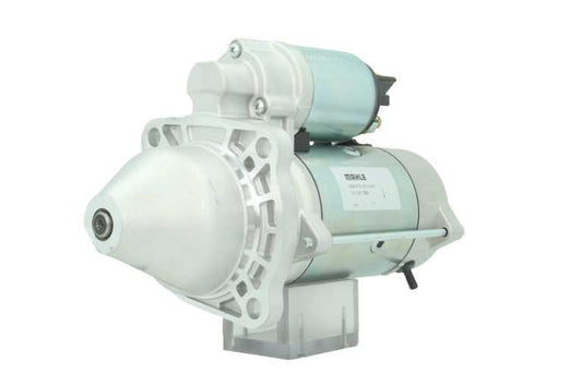 A 12V Perkins starter motor 3.2KW for JCB and Massey ferguson vehicles, displaying the front left side