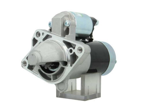 A new 12V starter Renault 2.2 kw, with a metallic body, electrical terminals, and a mounting flange.