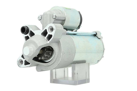 A new 12V starter motor 2.2kw for Ford and volvo vehicles, displaying the front left side with multiple mounting holes, a spigot, and 11 teeth visible.