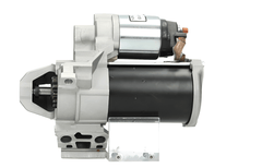A new 12V 1.4KW BMW starter motor with a silver and black color scheme.