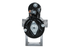 back view of A new 12V 2.0KW starter motor with 12 teeth for Ford, fiat, citroen, peugeot and land rover vehicles, showcasing the front left side of the product.