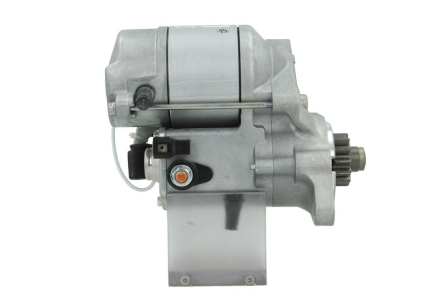 side view of A 12V Kubota starter motor for vehicles, comes with a power of 1.4kw and 13 teeth