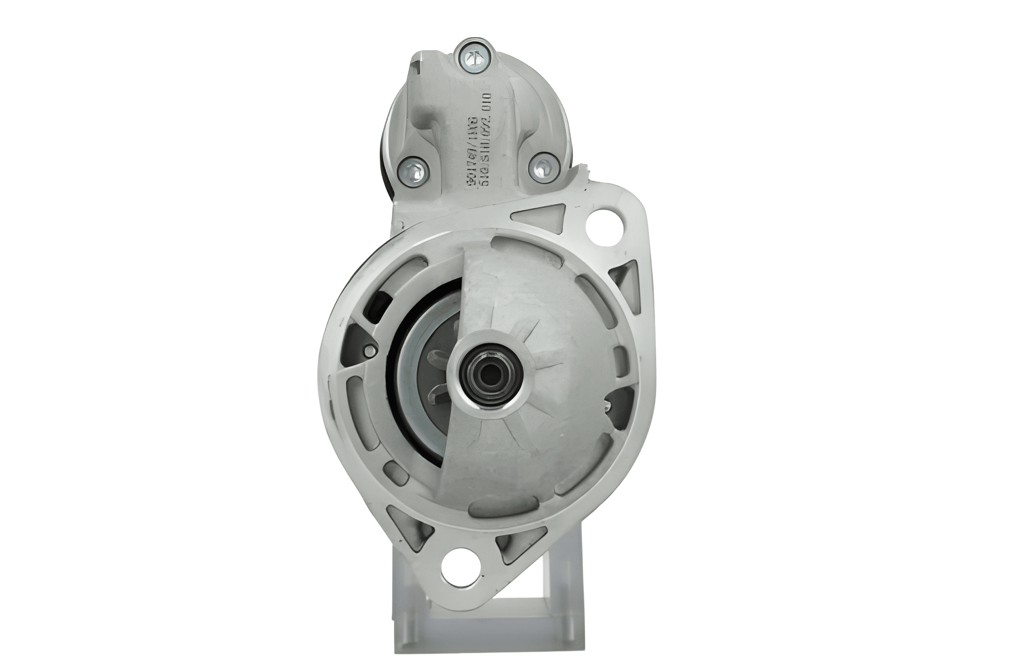 A 12V 9 teeth Deutz 2.5 kw starter motor with a silver and black color scheme.