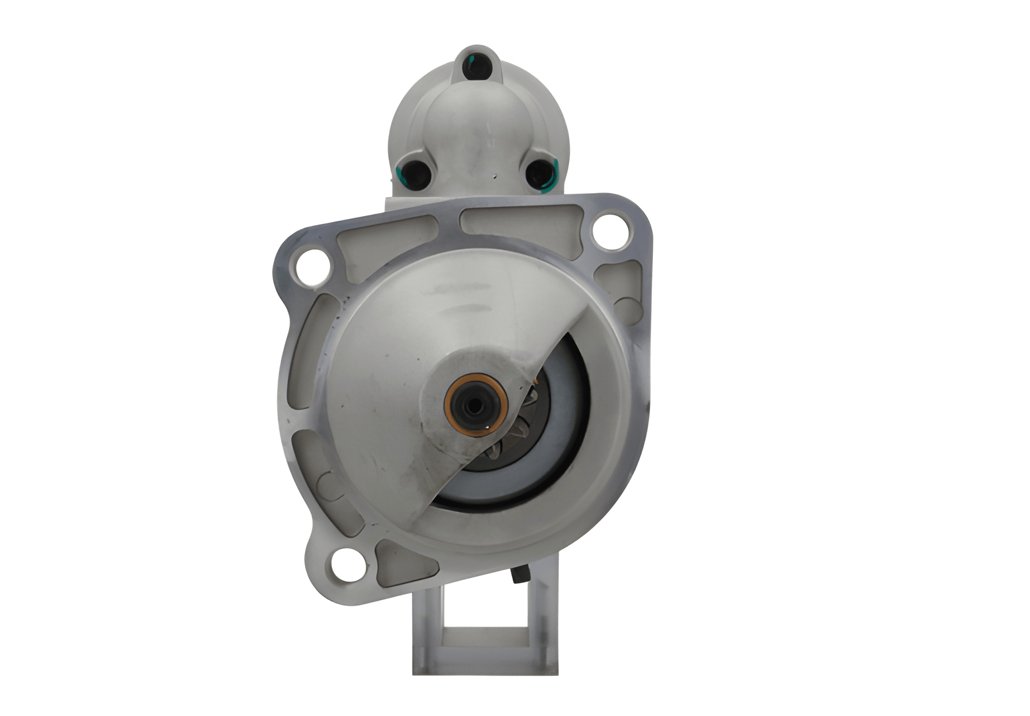 A new 12V Deutz 3.0 kw starter with a silver and gray color.