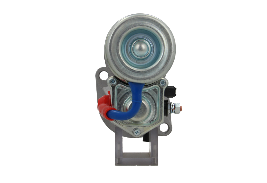 back view of A new 12V starter motor with a power of 2.2KW and 9 teeth designed for use in Hyster, Isuzu and komatsu vehicles