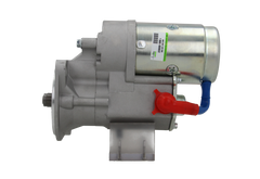 side view of A new 12V starter motor with a power of 2.2KW and 9 teeth designed for use in Hyster, Isuzu and komatsu vehicles