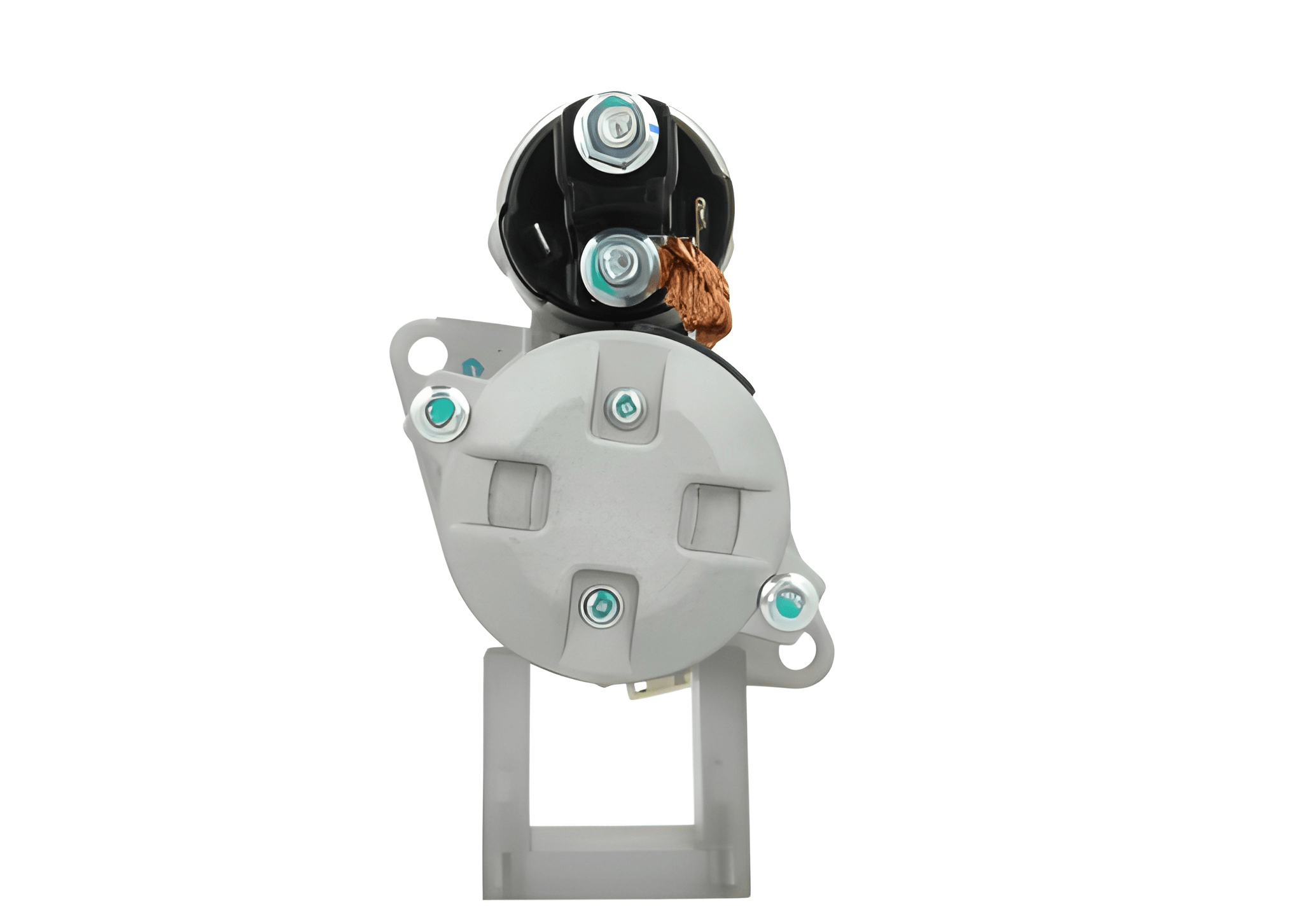 A new 12V Kubota starter motor with 1.0 kw power, typically used in vehicles or machinery.