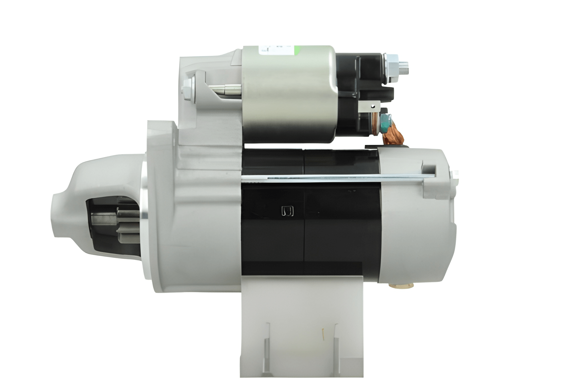 A new 12V Kubota starter motor with 1.0 kw power, typically used in vehicles or machinery.