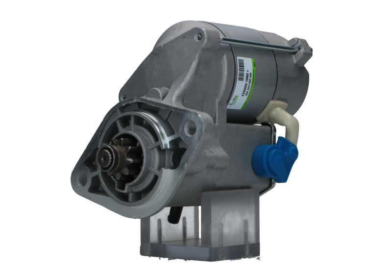 A gray 12V Kubota starter motor for cars, 1.4KW power rating and 9 teeth