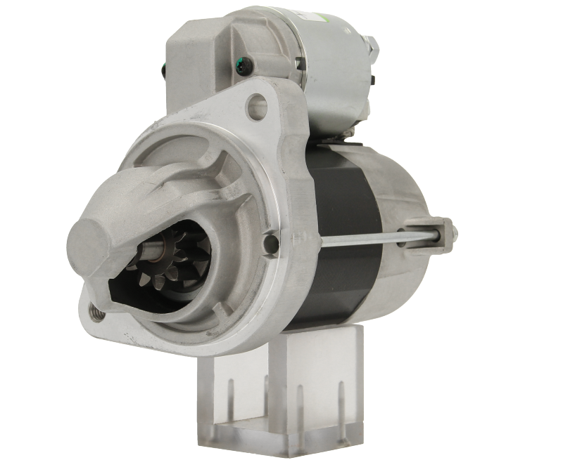 A new 12v starter motor for multiple Ford vehicles with a power of 1.2KW and 11 teeth, with a metallic body and a black and silver color scheme.