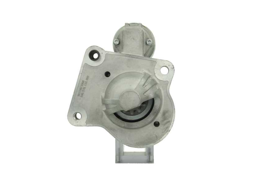 front view of A new starter motor for Ford vehicles, with a 2.0 kw power rating and 12 voltage value and comes with 11 teeth