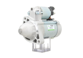 A new 12V starter motor 1.7KW for Mercedes vehicles, displaying the front left side with a visible electrical connector and mounting points.