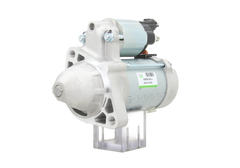 A new 12V starter motor 1.7KW for Mercedes vehicles, displaying the front left side with a visible electrical connector and mounting points.