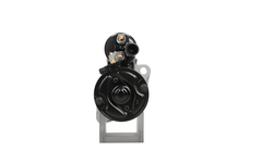 back view of A new 12V starter motor 2.2KW for Volkswagen vehicles, 10teeth, displaying the front left side with a visible gear and electrical connectors.