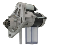 A new 24V starter motor with a 4.5KW power rating for Isuzu vehicles, showing the body and electrical connectors.