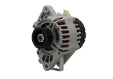 A new 12V aftermarket alternator 70Amps for Citroën/Peugeot/Toyota vehicles, showing a metallic body with a pulley and connectors.