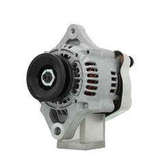 A new Kubota 40A alternator, showcasing its metallic body and free wheel pulley.