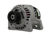 A gray Alternator 12V Fits JCB 95A alternator for a vehicle, with mounting holes and a pulley visible.
