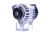A new aftermarket Perkins 85A alternator, showing the front view with mounting holes and electrical connectors.
