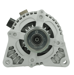 Car alternator on a white background