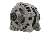 A Nissan 150A alternator, showing a metallic body with a pulley and mounting points, designed for a vehicle's electrical system.
