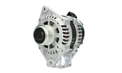 A new 12V 100Amps aftermarket alternator for Opel/vauxhall Astra vehicles, featuring a metal body with wiring and a pulley system.