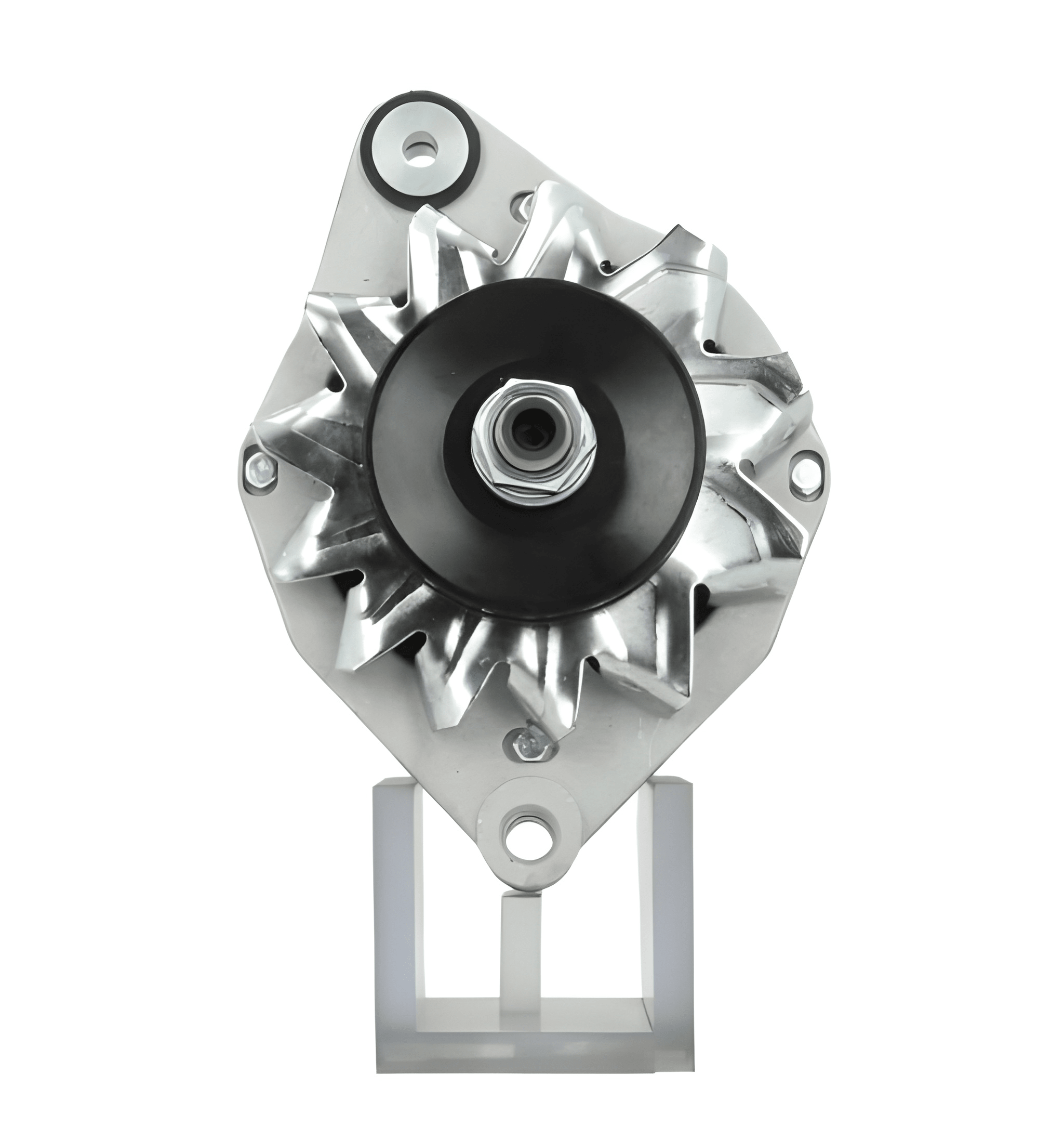Car alternator on a white background