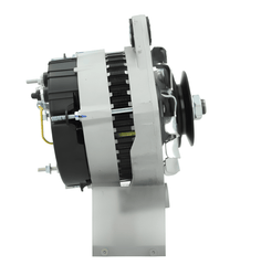 Car alternator on a white background