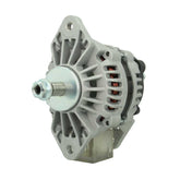A new 24V 70Amp aftermarket alternator with a metal body and a free wheel pulley, designed to be mounted on a vehicle.