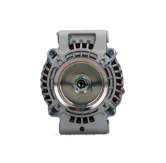 Car alternator on a white background