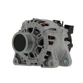 A new 12V 150Amp aftermarket alternator for Ford vehicles, with a metal body and a black plastic cover.
