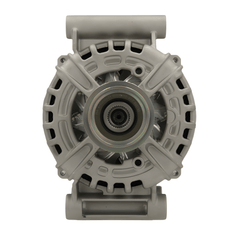 Gray alternator on a white background