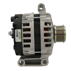 Car alternator on a white background