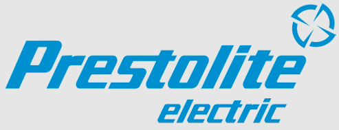 Prestolite brand logo manufacturer of new alternators, starter motors and rotating electrics