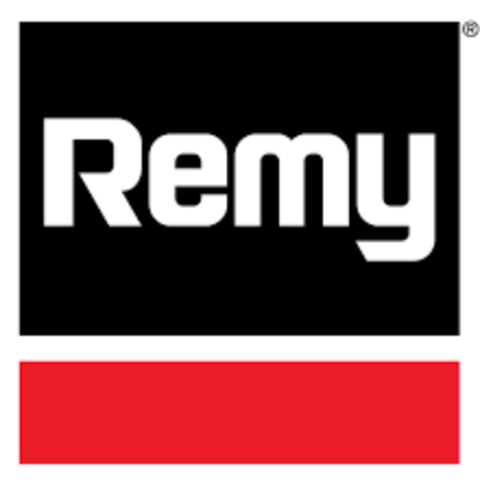 Remy brand logo — manufacturer of new alternators and starter motors built to OE standards.