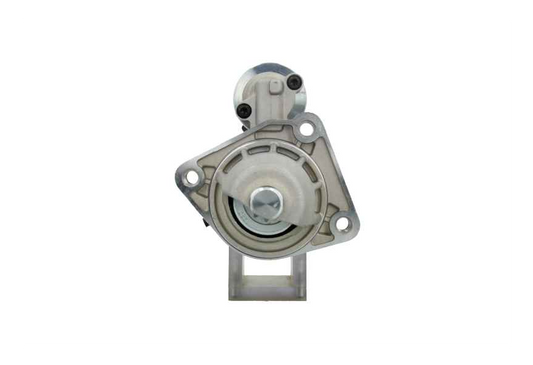 front view of A new 12v starter motor with a power of 1.1KW and 10 teeth designed for ford, mazda and volvo vehicles
