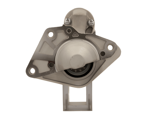 front view of A new 12V starter motor for nissan, vauxhall, opel and renault vehicles with 1.4 kW power and 12 teeth