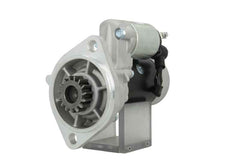 A new Yanmar 12V starter motor with 2.2 kW power rating, 15 teeth displayed against a white background.
