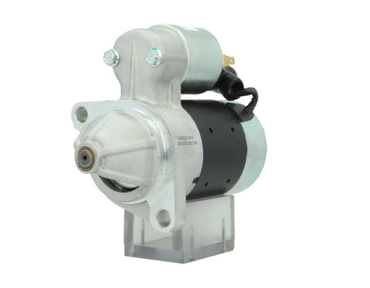 A new 12V 0.8KW Yanmar starter motor with a silver and black color scheme, featuring a 66 mm spigot and 8 teeth.