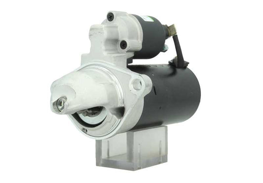 A new 12V aftermarket 2KW starter motor designed for a Perkins engine, featuring a silver and black color.