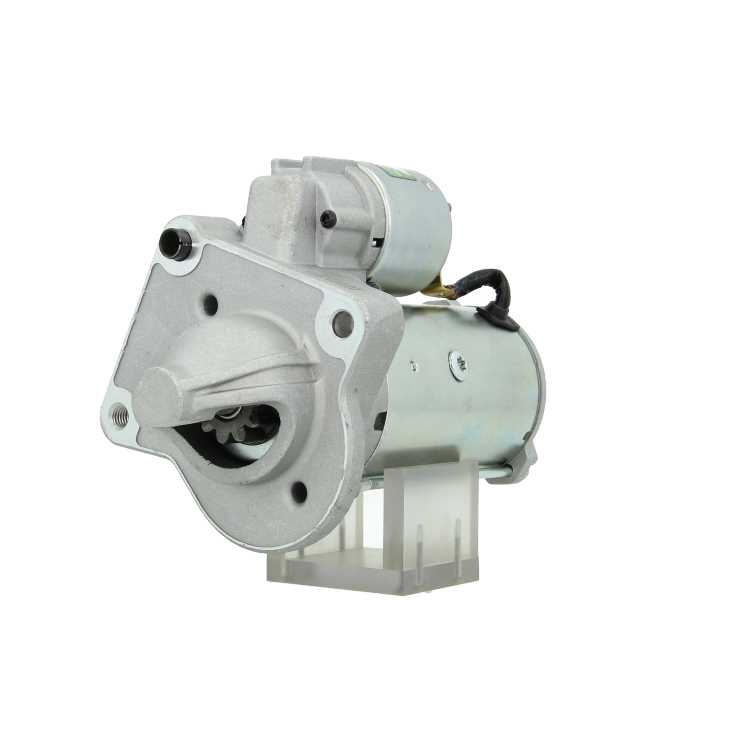 A new 12v starter motor for Volvo trucks with a power of 2.3kw and 11 teeth, showing a metallic body with electrical connectors and mounting holes.