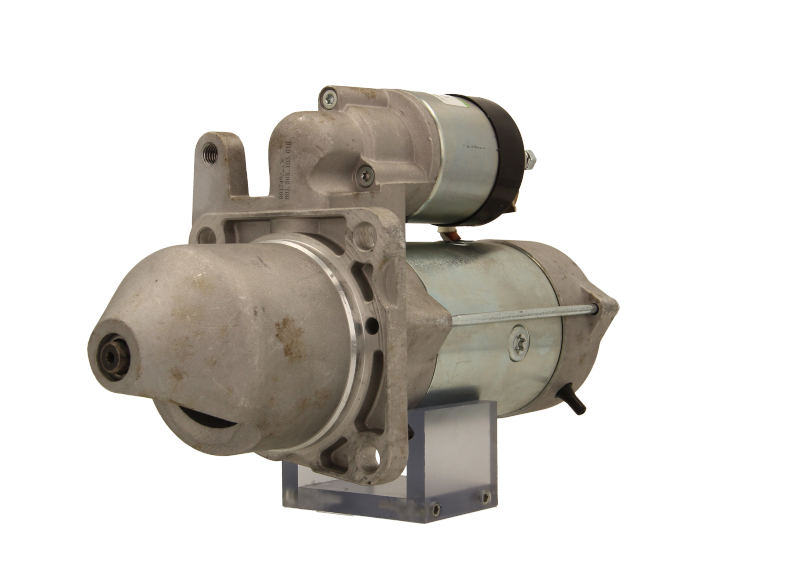 A gray 24V starter motor for a daf trucks, 4.3KW, with visible mounting points and electrical connectors.