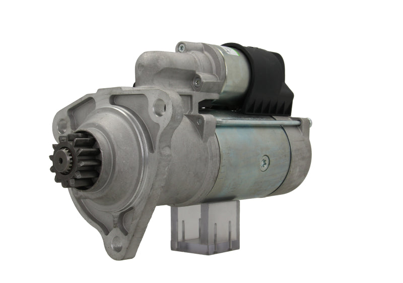 A new 24v starter motor for a mutiple DAF trucks featuring a metallic body with a few mounting parts with a power of 6KW and comes with 12 teeth