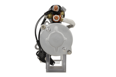 rear view of A new 24V 12 teeth starter motor for Volvo and renault trucks, 5.5KW showing the complete unit with wiring and mounting points.