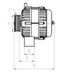 New Alternator 12v 40AMP Fits: Bobcat, Kubota, Case, Ferrari, New Holland, Hitachi etc. 113856 / ALT30007