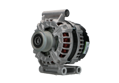 A new aftermarket alternator for Citroën / Peugeot vehicles, featuring a metallic body with a pulley and connectors.