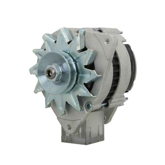 A Ford 70A alternator with a pulley and mounting holes, primarily gray in color.