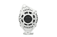 A new 12V 100Amps aftermarket alternator for Opel/vauxhall Astra vehicles, featuring a metal body with wiring and a pulley system.